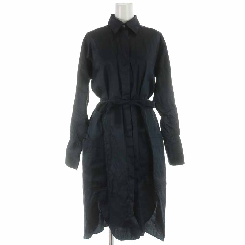 セリーヌ CELINE シャツワンピース ロング コットン リボン フィービー  