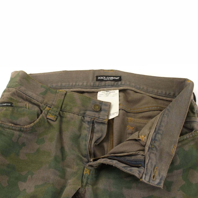 ドルチェ&ガッバーナ　DOLCE&GABBANA　カモフラージュデニム　サイズ46　① ドルチェ\u0026ガッバーナ ドルガバ デニム カーゴ 迷彩 33 ドルチェ