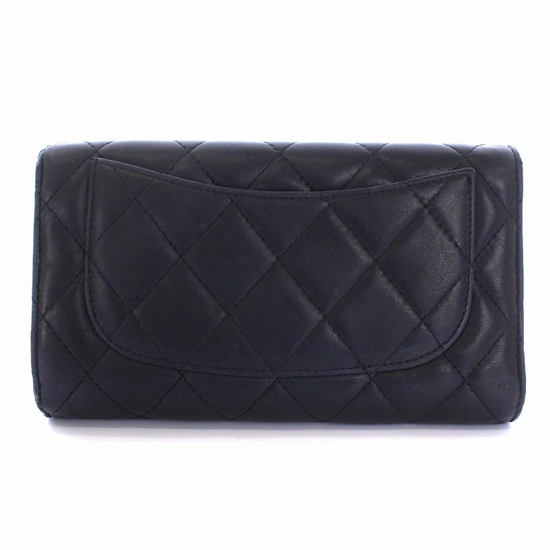 シャネル CHANEL マトラッセ 三つ折り長財布 ブラック A31506 シャネル CHANEL マトラッセ 三つ折り長財布 ブラック A31506