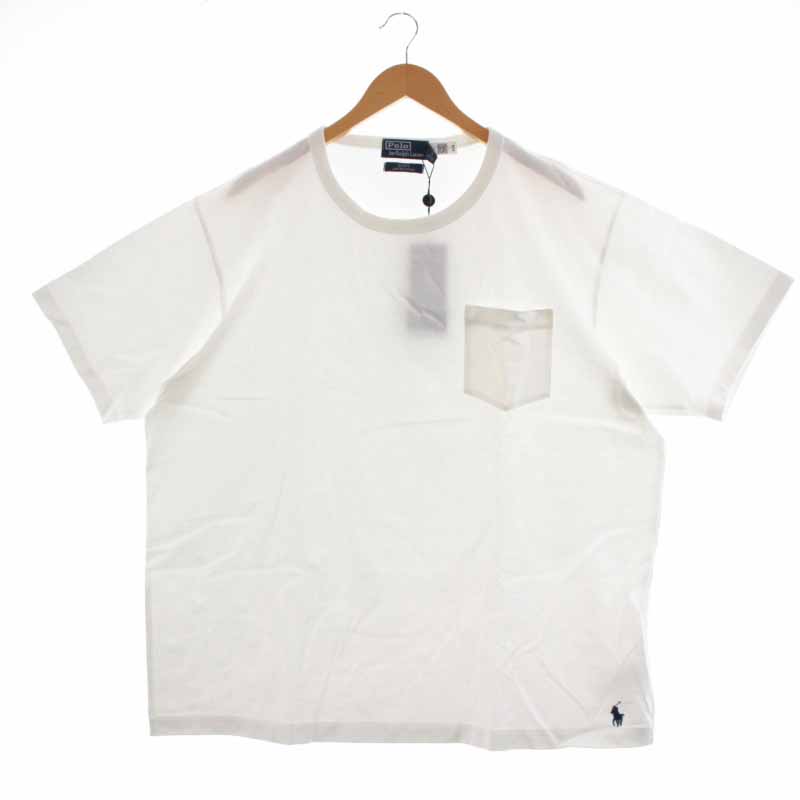 美品beams別注ラルフローレンメンズヘビーTシャツ白XL POLO RALPH LAUREN for BEAMS T-Shirt【L】白