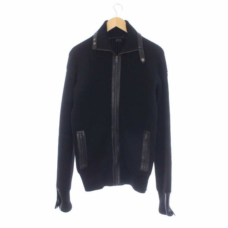 グッチ GUCCI ニットカーディガン ジャケット ジップアップ スタンド