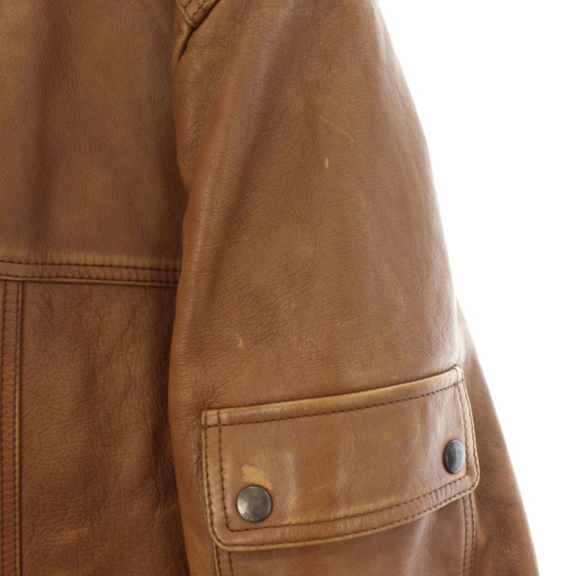 Gucci グッチ　レザージャケット　本革　52 XL相当　ブラウン　茶色 Gucci グッチ レザージャケット 本革 52 XL相当 ブラウン 茶色