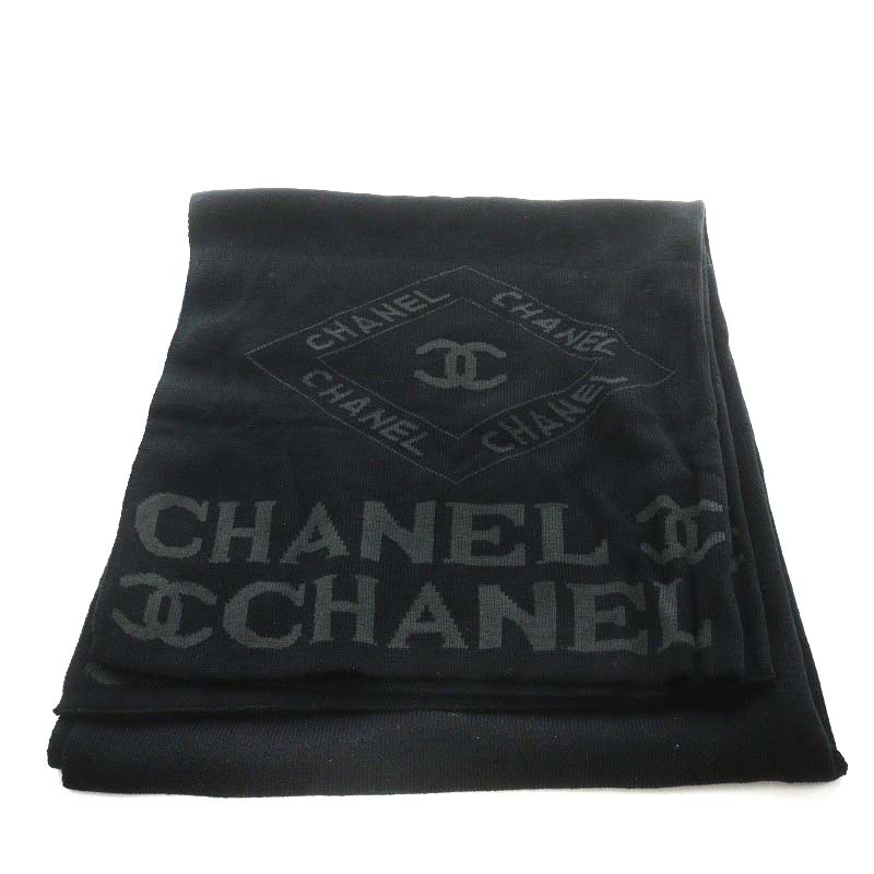シャネル CHANEL ノベルティ ココマーク マフラー ストール ニット