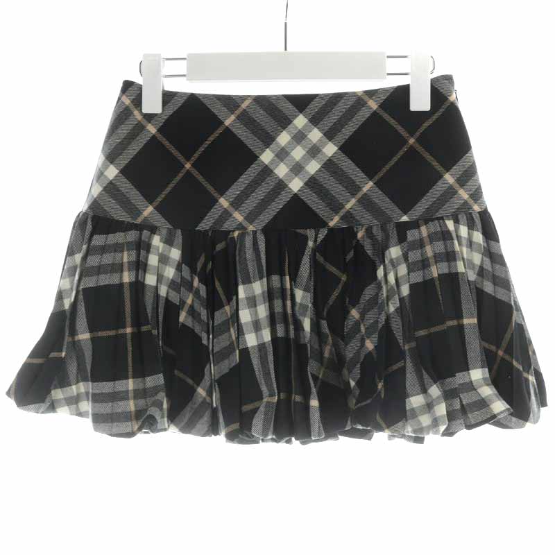 バーバリーブルーレーベル BURBERRY BLUE LABEL プリーツスカート ミニ  