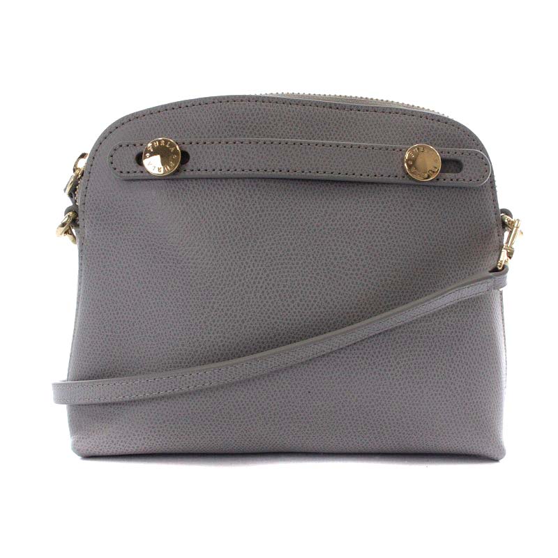 フルラ FURLA ミニ パイパー PIPER ショルダーバッグ レザー グレー 