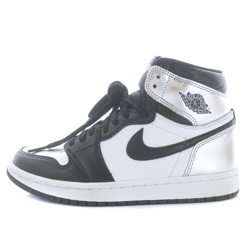 ナイキ NIKE ウィメンズ エアジョーダン 1 レトロ ハイ OG シルバー 