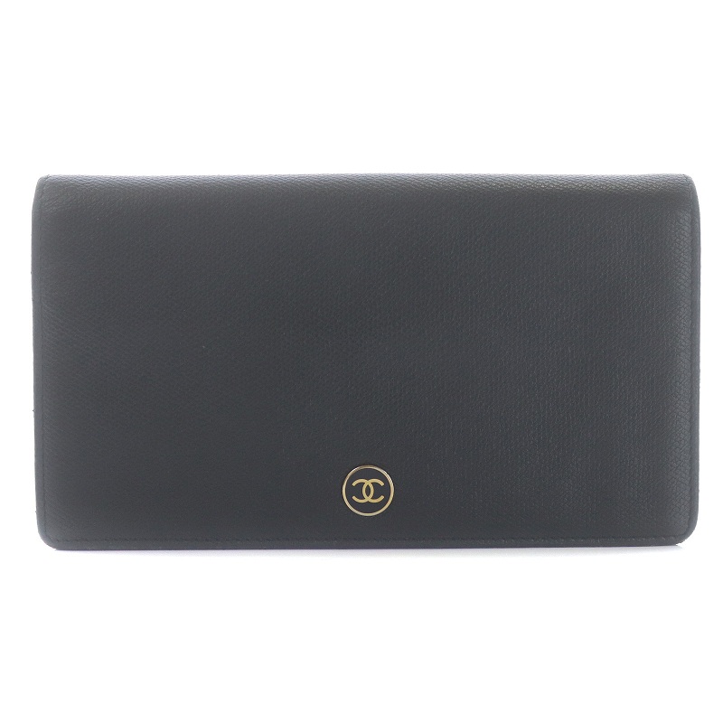 シャネル CHANEL 長財布 ロングウォレット 二つ折り ココボタン シャネル CHANEL 長財布 ロングウォレット 二つ折り ココボタン