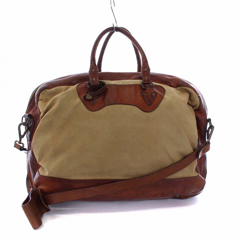 RRL ダブルアールエル ラルフローレン キャンバス レザー ショルダー