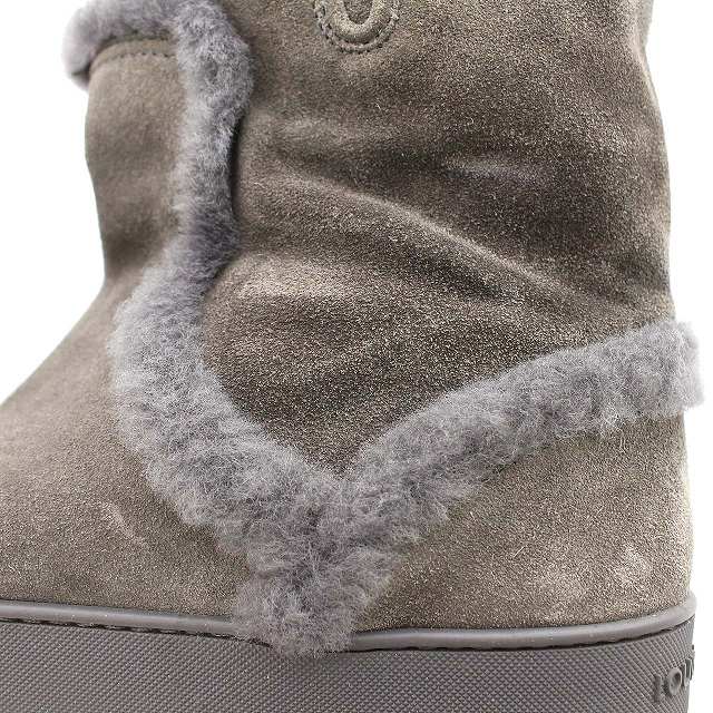 ルイヴィトン LOUIS VUITTON ショートブーツ ムートン スエード 36.5