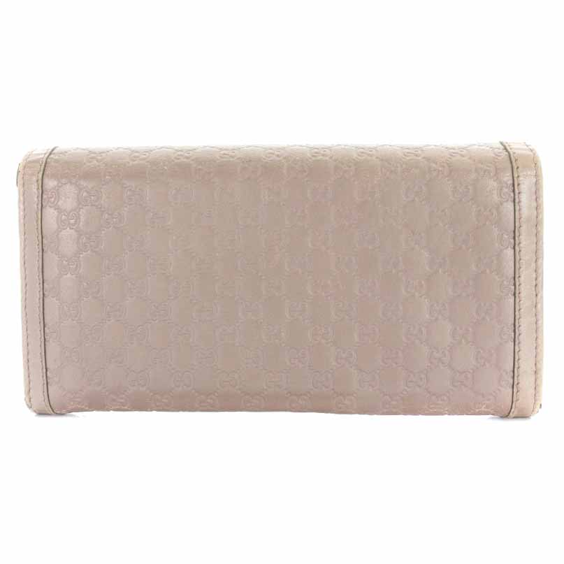 グッチ GUCCI 長財布 二つ折り レザー グッチシマ GG柄 インター 