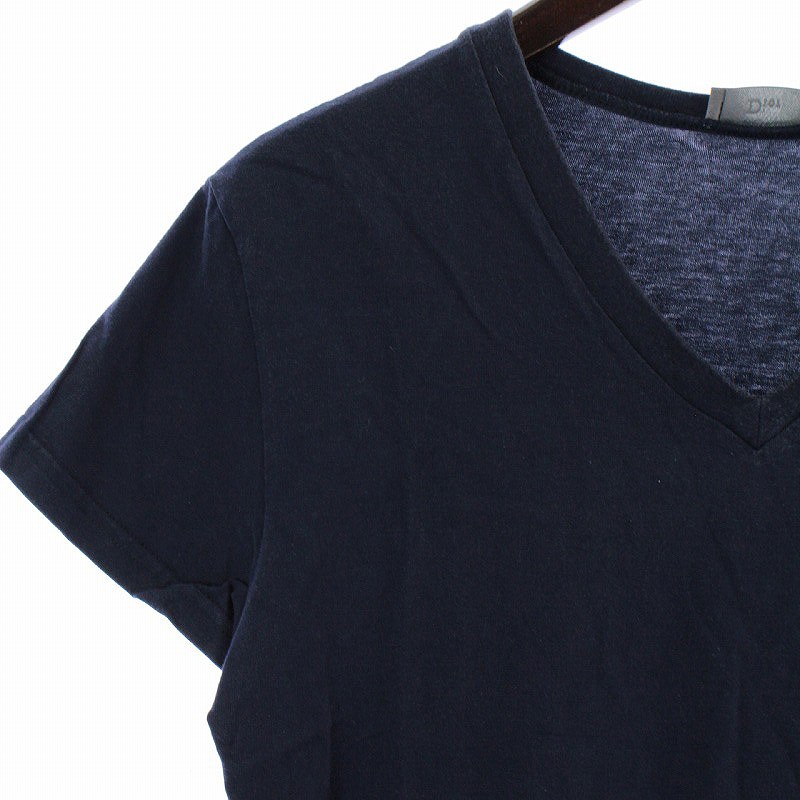 ディオールオム Dior HOMME Tシャツ カットソー 半袖 Vネック 蜂刺繍 