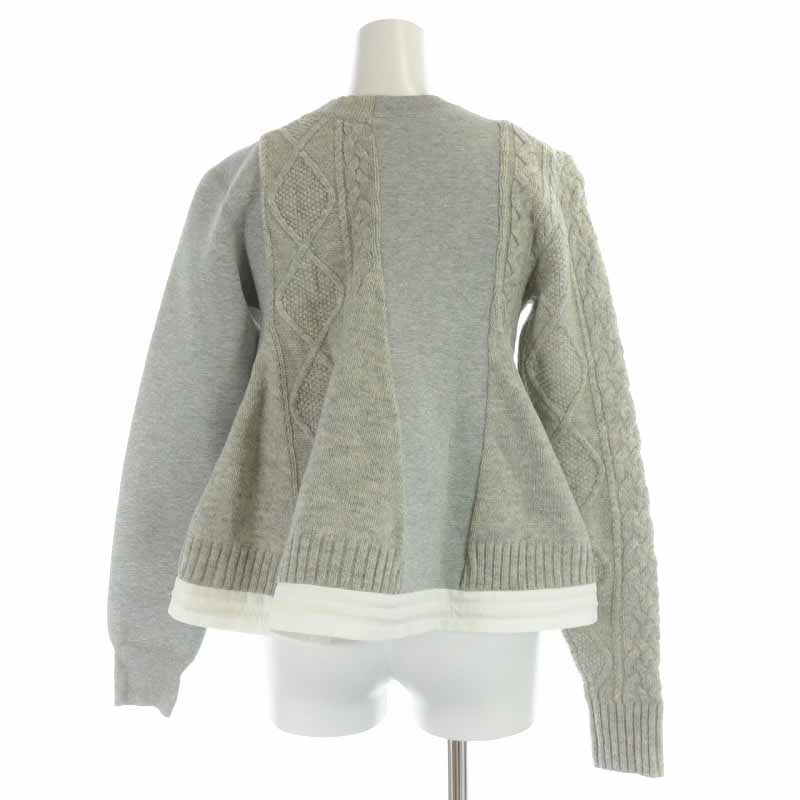 ナイキ NIKE sacai 15AW SPLITCABLE TECH FLEECE SWEATSHIRT  