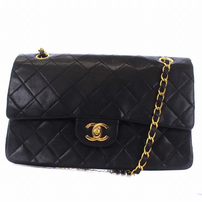 シャネル CHANEL マトラッセ26 ダブルフラップ ショルダーバッグ  