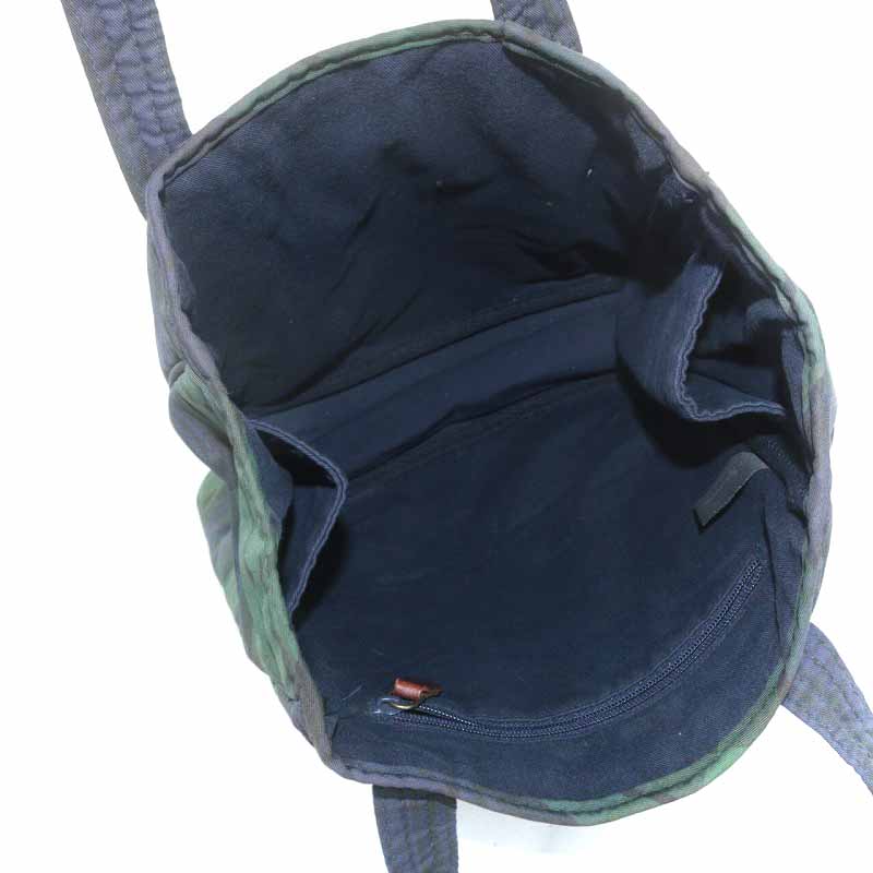ラルフローレン RALPH LAUREN トートバッグ ハンドバッグ チェック 緑 