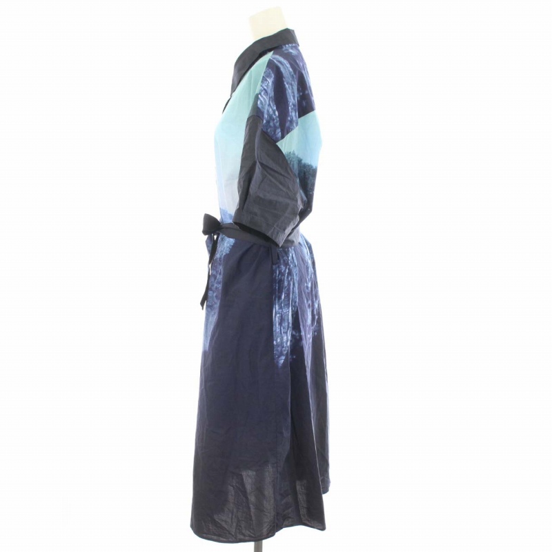 ポールスミス PAUL SMITH ピーエス PS シャツワンピース プリント柄  