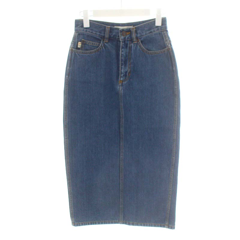 マークジェイコブス MARC JACOBS デニムスカート ひざ丈 ジッパー  