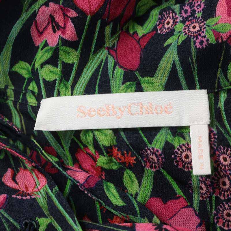 シーバイクロエ SEE BY CHLOE 22SS フレアワンピース ロング 花柄  