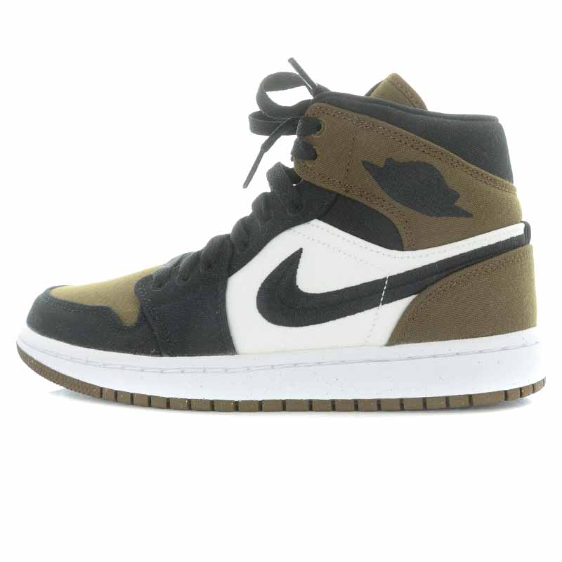 未使用品 ナイキ NIKE WMNS Air Jordan 1 Mid SE Olive Toe ウィメンズ  