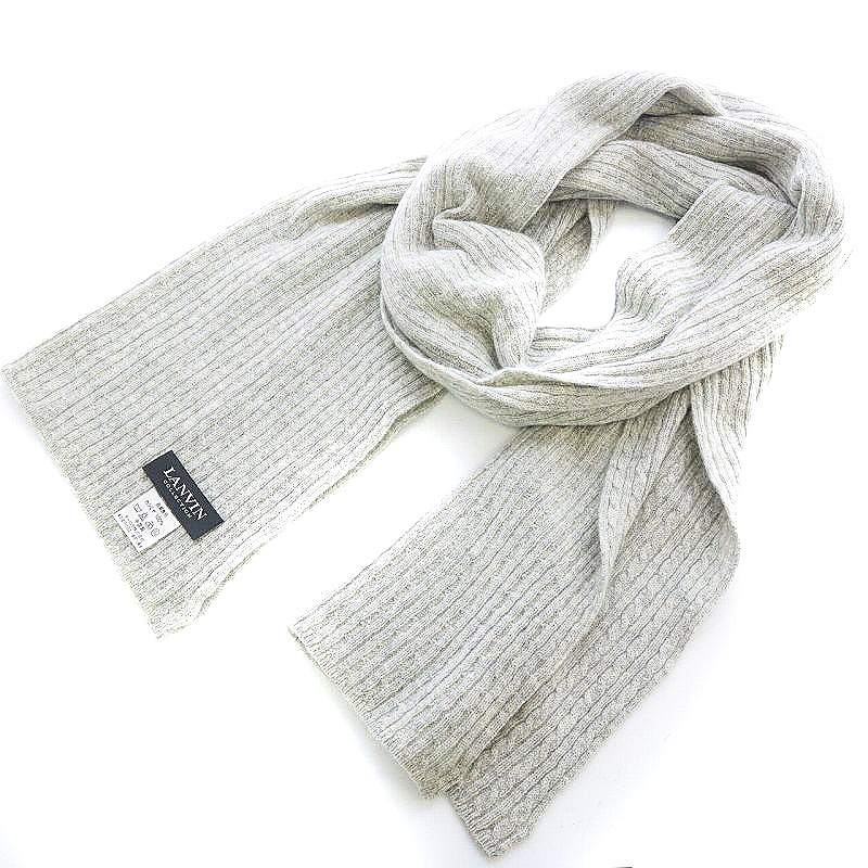 ランバン Lanvin Collection ストール マフラー ニット カシミヤ グレー Uy21 レディース 081 ベクトルパーク