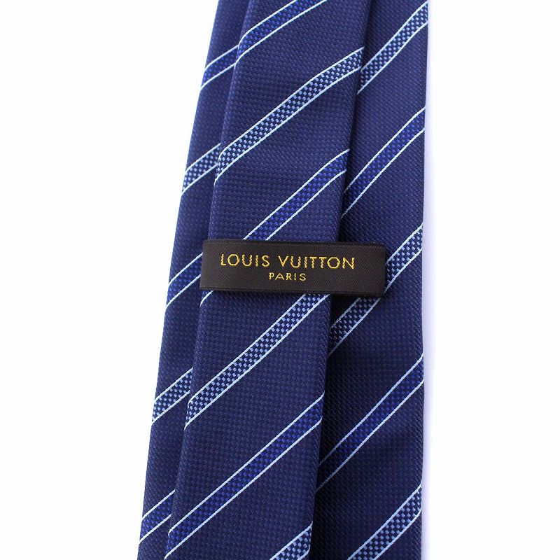 ルイヴィトン LOUIS VUITTON ネクタイ レジメンタルストライプ シルク  