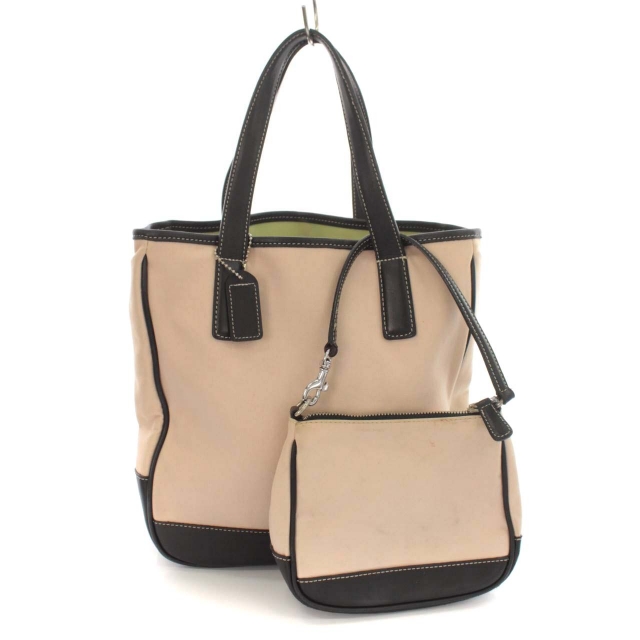 コーチ COACH トートバッグ ハンドバッグ ミニポーチ付き 7706 レザー  