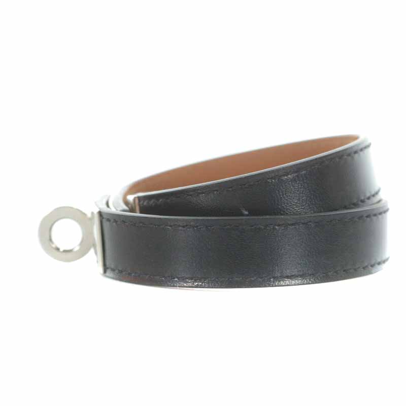 エルメス ケリー ドゥブルトゥール ブレスレット S 黒 ゴールド金具 X