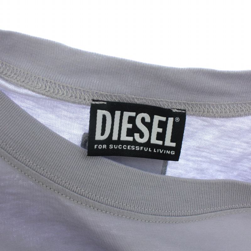 ディーゼル DIESEL Tシャツ カットソー ロンT 長袖 無地 S 紫 ラベンダー /TK メンズ