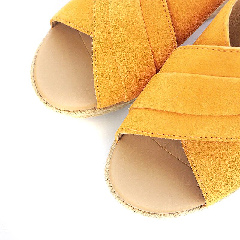 UGG ウェッジソール サンダル22.5cm スウェード 楽天市場】【中古】アグ UGG ウェッジソールサンダル スエード