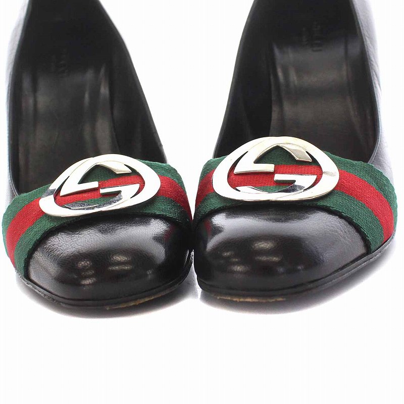 GUCCI グッチ シェリーライン マーモント チャンキーヒール パンプス GUCCI グッチ シェリーライン マーモント チャンキーヒール