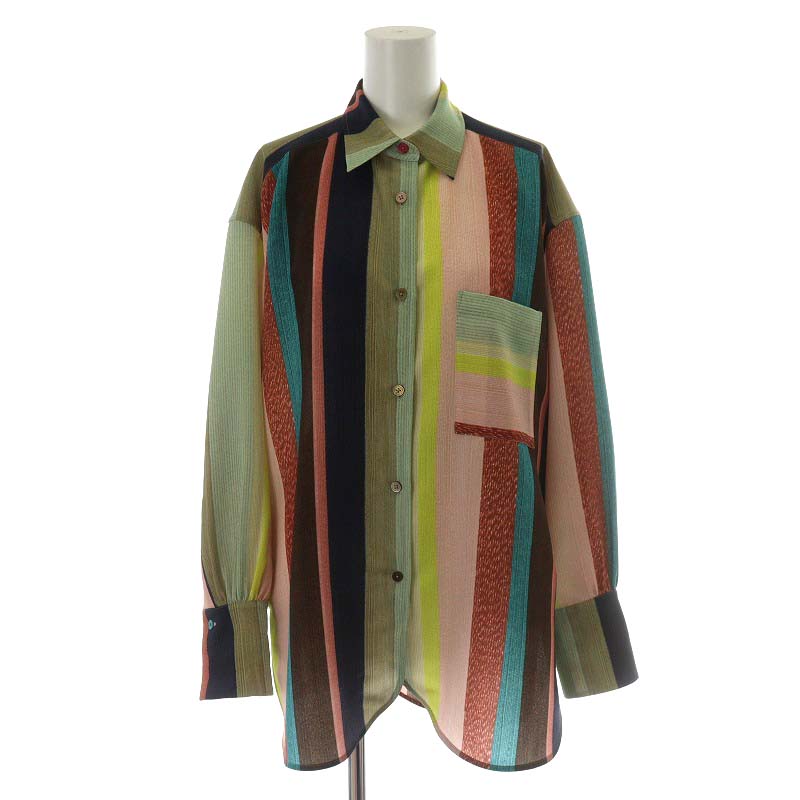 ポールスミス PAUL SMITH ワインディングストライプ シャツ ブラウス 