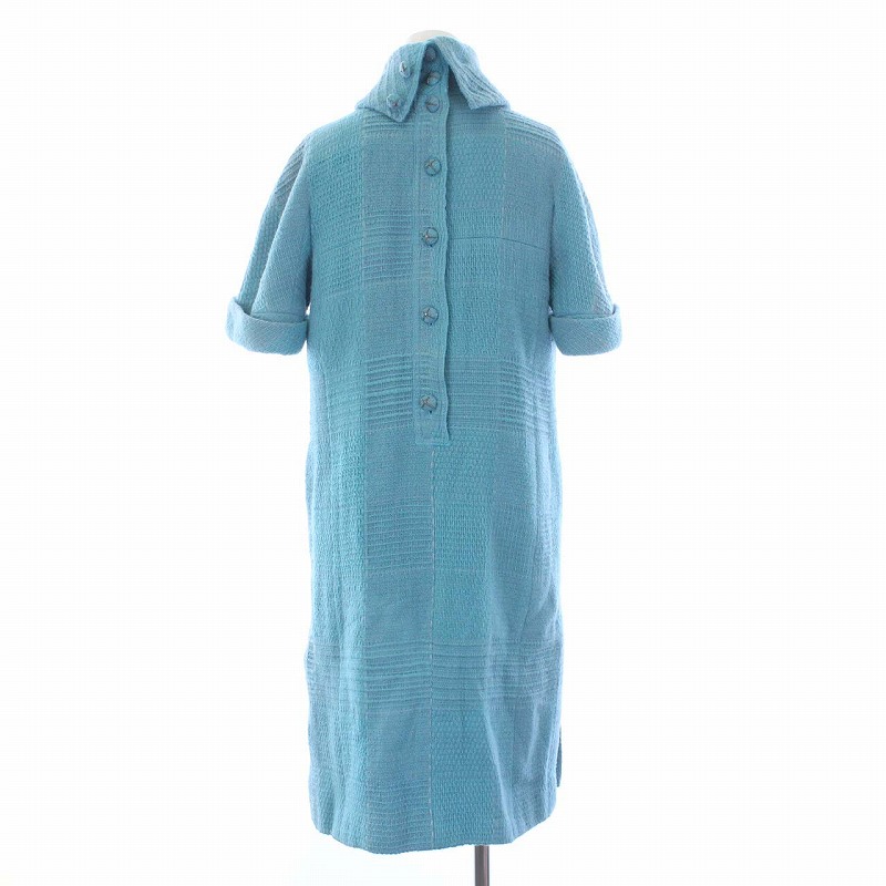 シャネル CHANEL 07A ニットワンピース ロング 半袖 タートルネック  