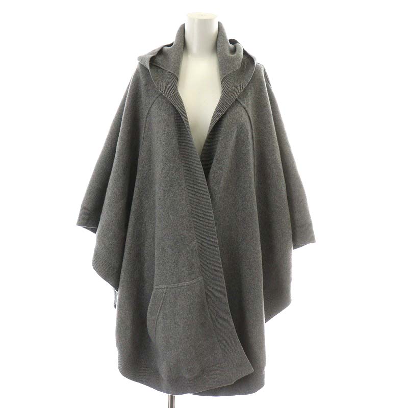 バーバリー BURBERRY London England ポンチョ フード ロゴ ウール  