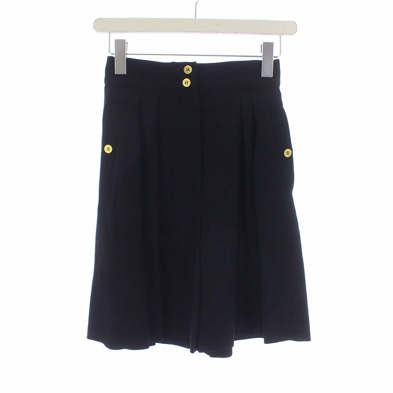 シャネル CHANEL キュロット ショートパンツ ココマーク ココボタン  