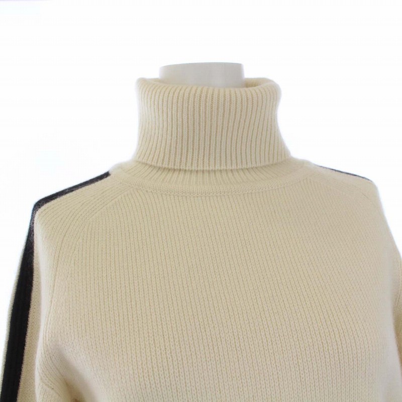 セリーヌ CELINE タートルネックニット セーター 長袖 ロゴ カシミヤ M