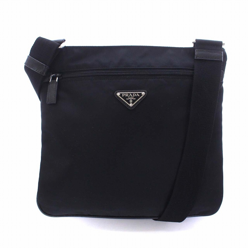 プラダ PRADA ショルダーバッグ クロスボディバッグ 三角プレート 
