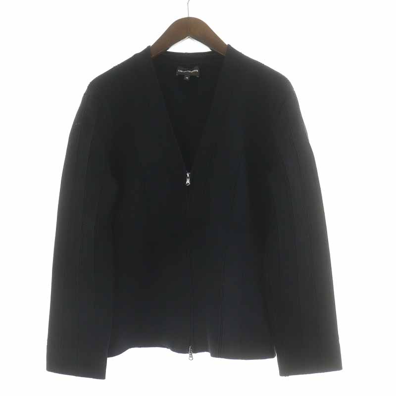 エンポリオアルマーニ EMPORIO ARMANI 19年製 ニットジャケット ジップ 
