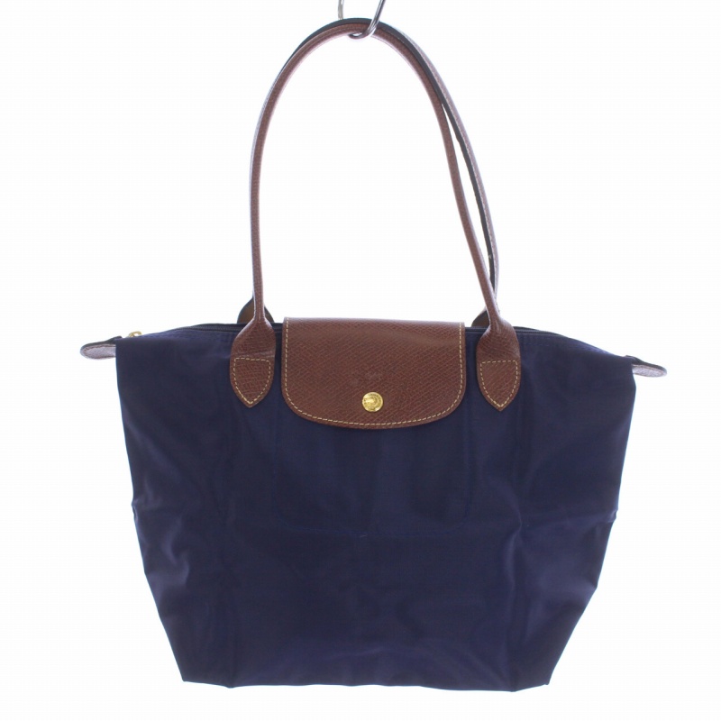 極美品　ロンシャン　プリアージュ　トートバッグ　ネイビー　紺色　ナイロン LONGCHAMP 並行輸入 ロンシャン トートバッグ ル プリアージュ