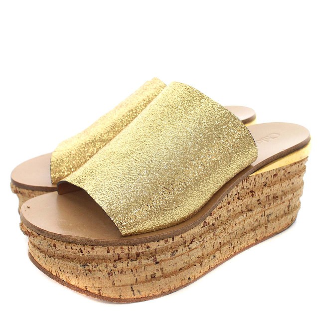 クロエ CHLOE PLATFORM SABOT CAMILLE ウェッジソール サンダル サボ 
