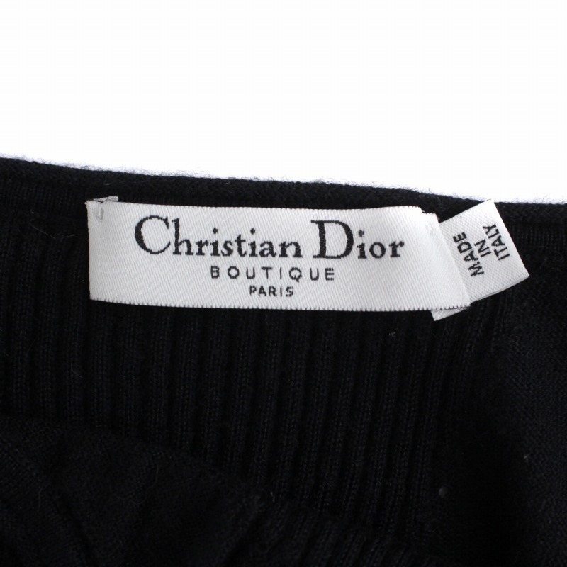 クリスチャンディオール Christian Dior ニット キャミソール 裾レース 