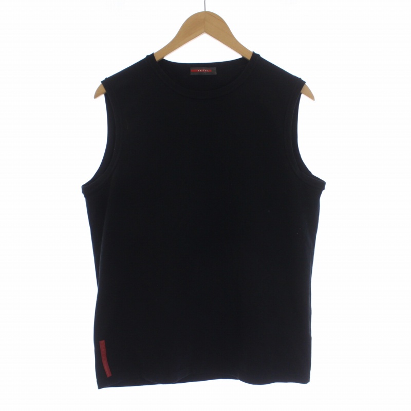 プラダスポーツ PRADA SPORT タンクトップ ノースリーブ カットソー M 