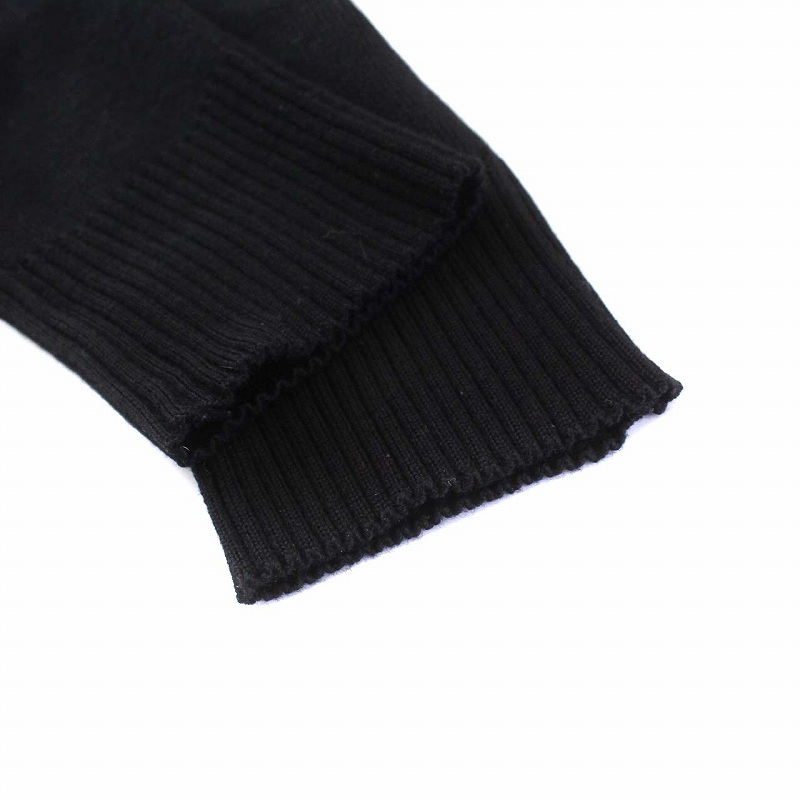 LOUIS VUITTON/タートルネック リブニットトップス M 黒 m969 LOUIS