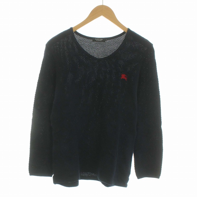 バーバリーブラックレーベル BURBERRY BLACK LABEL ワッフルカットソー 