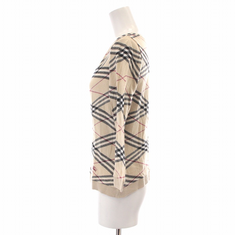 バーバリー ロンドン BURBERRY LONDON ニット カットソー 七分袖 バーバリー ロンドン BURBERRY LONDON ニット カットソー 七分袖