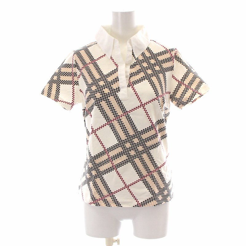 バーバリー ロンドン BURBERRY LONDON シャツ ポロシャツ 半袖 総柄 