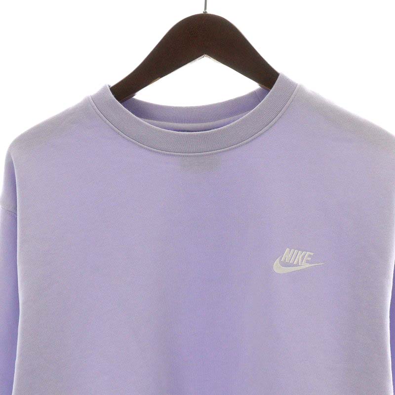 ナイキ NIKE CLUB CRW FT GEL スウェット トレーナー 長袖 ロゴ XL 紫 