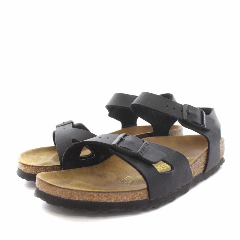 ビルケンシュトック サンダルRIO 24.5cm ブラック 美品