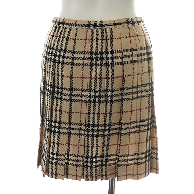 バーバリーブルーレーベル BURBERRY BLUE LABEL ノバチェック プリーツ  