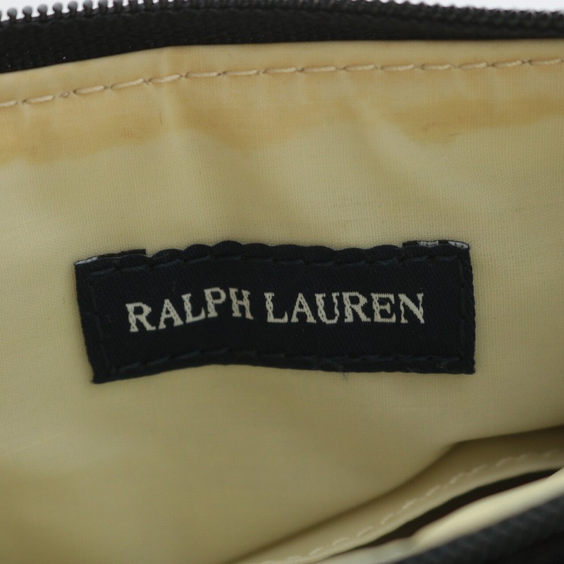極美品！　ラルフローレン　ベロア　アクセサリー　ポーチ　黒 ラルフローレン RALPH LAUREN アクセサリーポーチ ミニ ベロア