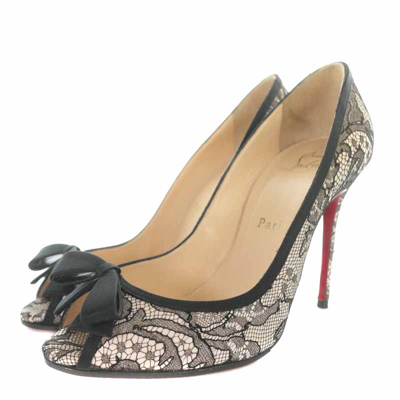 クリスチャンルブタン Christian louboutin MILADY 100 SATIN LACE  
