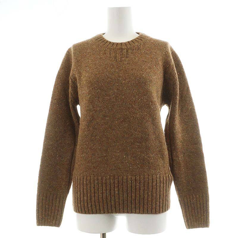 未使用品 ラコステ LACOSTE ニット セーター コットン AH8655 ロゴ ワッペン 総柄 青系 4 トップス ラコステ ニット セーター ラガーシャツ 刺繍ロゴ 太ボーダー 新品未